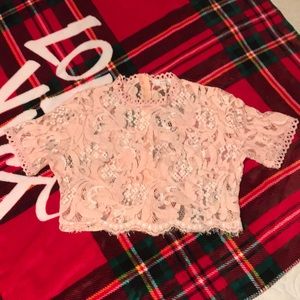 Lace crop top